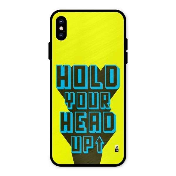 Head Up Metal Back Case for iPhone XS Max