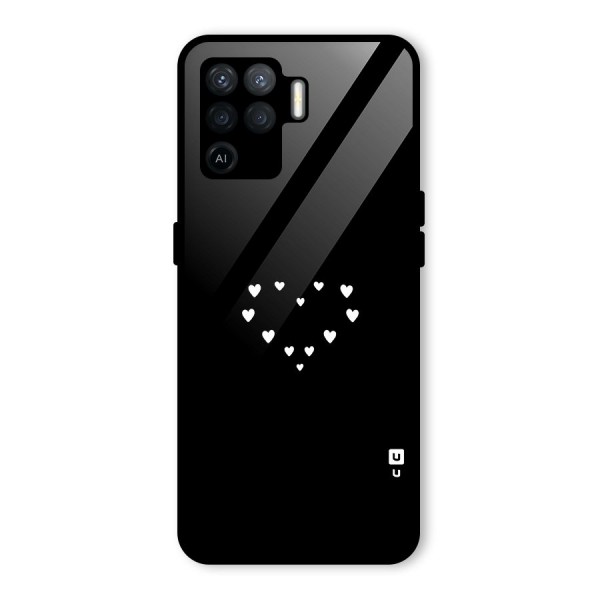 Heart of Hearts Glass Back Case for Oppo F19 Pro