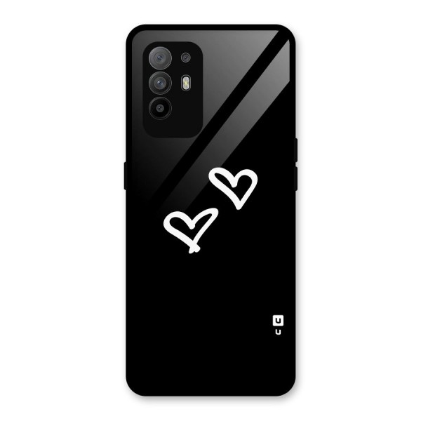 Hearts Love Glass Back Case for Oppo F19 Pro Plus 5G