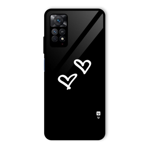 Hearts Love Glass Back Case for Redmi Note 11 Pro