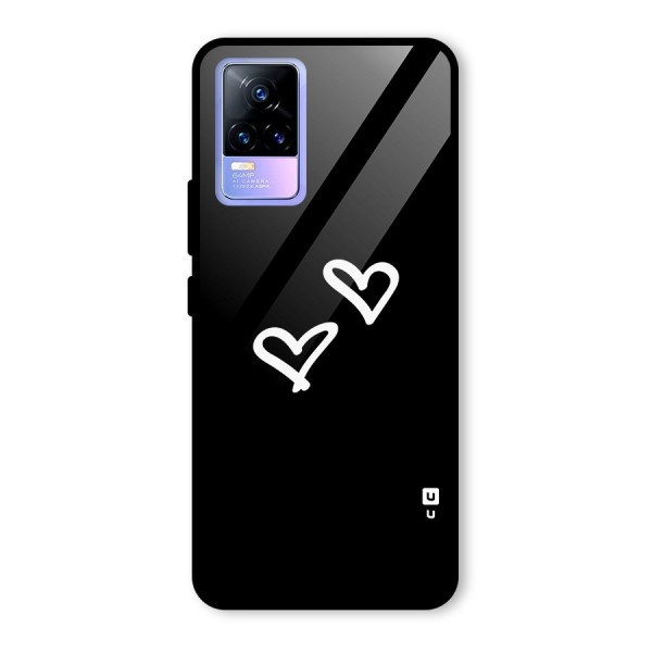 Hearts Love Glass Back Case for Vivo Y73