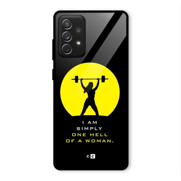 Hell Women Glass Back Case for Galaxy A72
