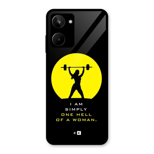 Hell Women Glass Back Case for Realme 10