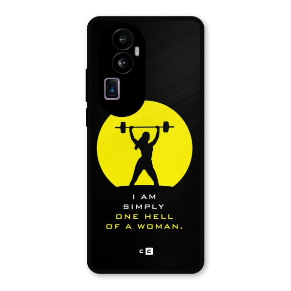 Hell Women Metal Back Case for Oppo Reno10 Pro Plus