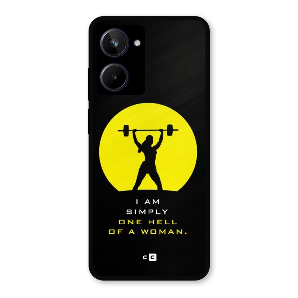 Hell Women Metal Back Case for Realme 10