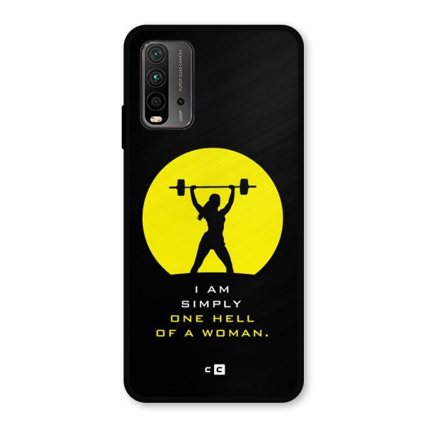 Hell Women Metal Back Case for Redmi 9 Power
