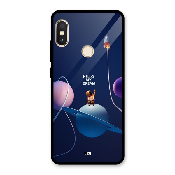 Hello My Dream Glass Back Case for Redmi Note 5 Pro