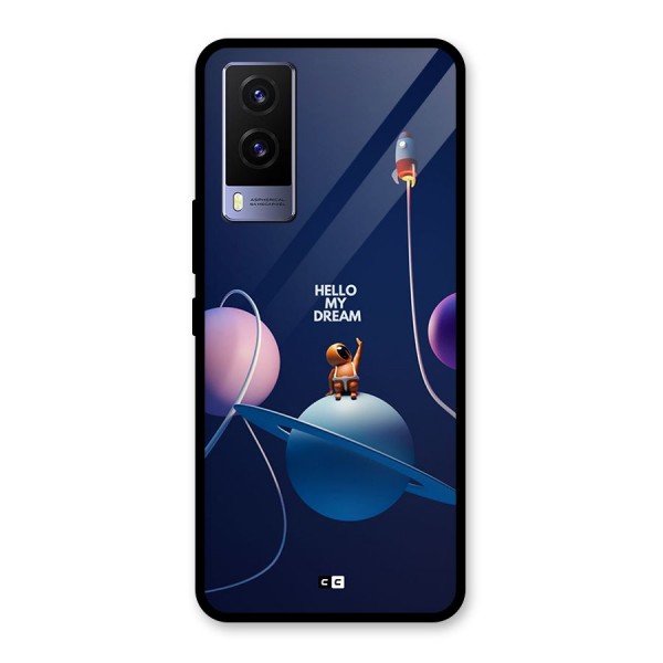 Hello My Dream Glass Back Case for Vivo V21e 5G