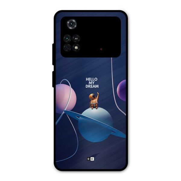 Hello My Dream Metal Back Case for Poco M4 Pro 4G