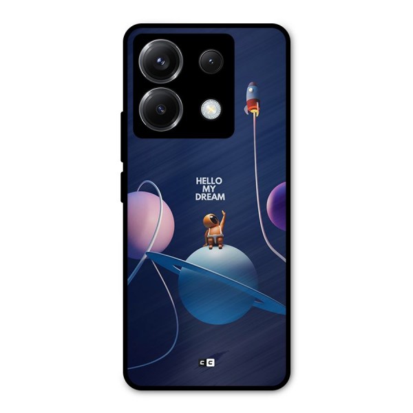 Hello My Dream Metal Back Case for Poco X6