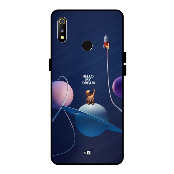 Hello My Dream Metal Back Case for Realme 3