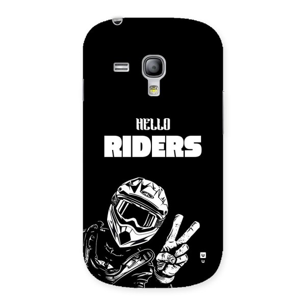Hello Riders Back Case for Galaxy S3 Mini