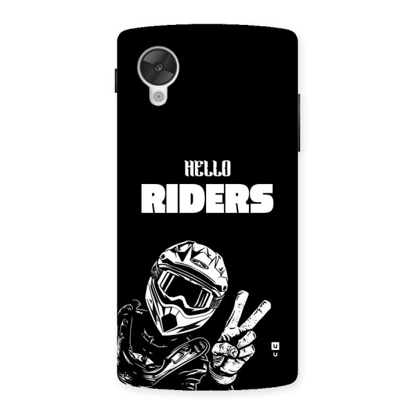 Hello Riders Back Case for Google Nexus 5