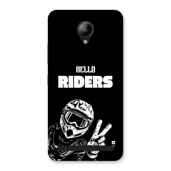 Hello Riders Back Case for Lenovo C2