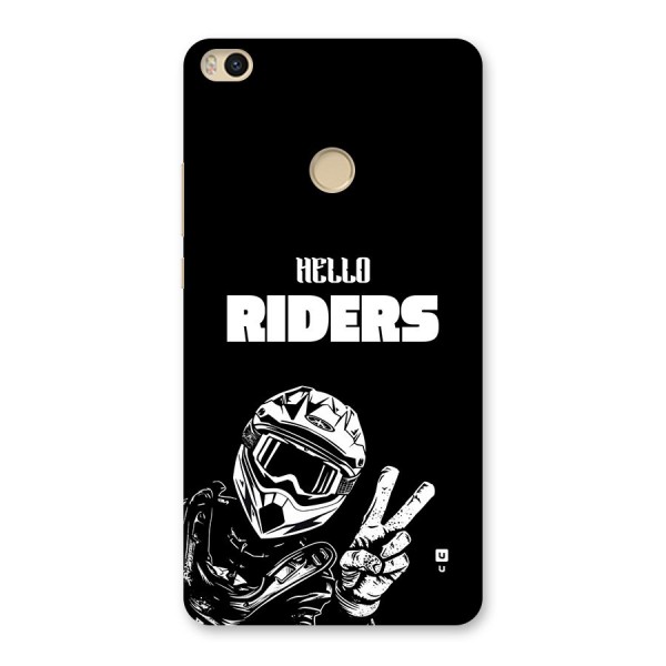 Hello Riders Back Case for Mi Max 2
