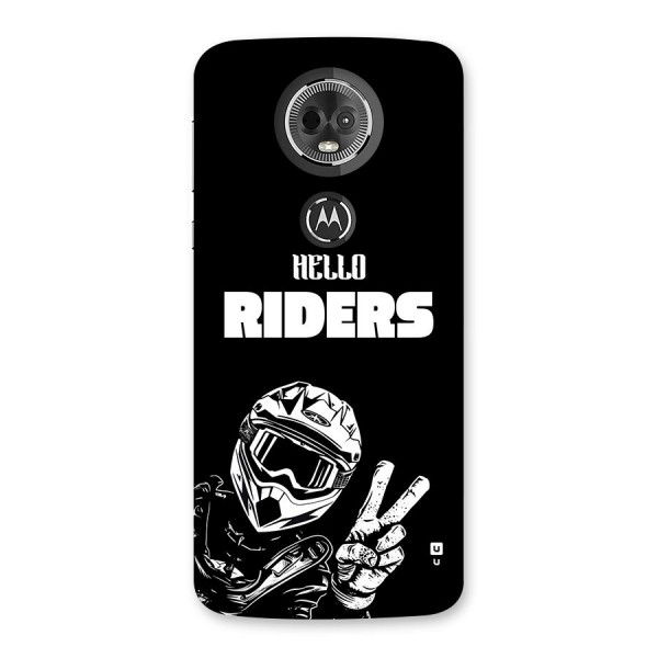 Hello Riders Back Case for Moto E5 Plus
