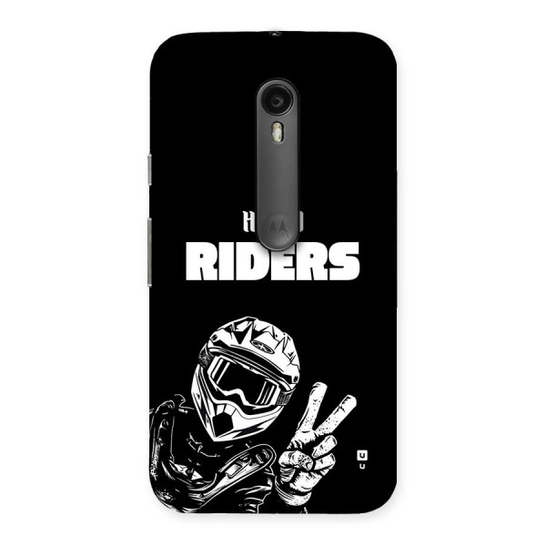 Hello Riders Back Case for Moto G3