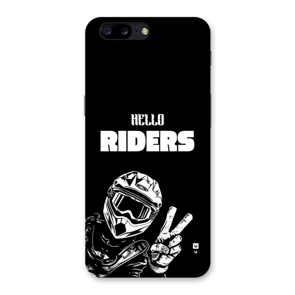 Hello Riders Back Case for OnePlus 5