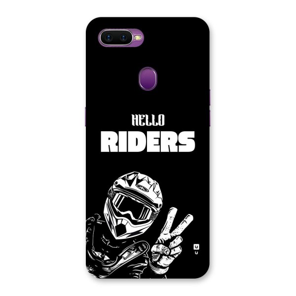 Hello Riders Back Case for Oppo F9
