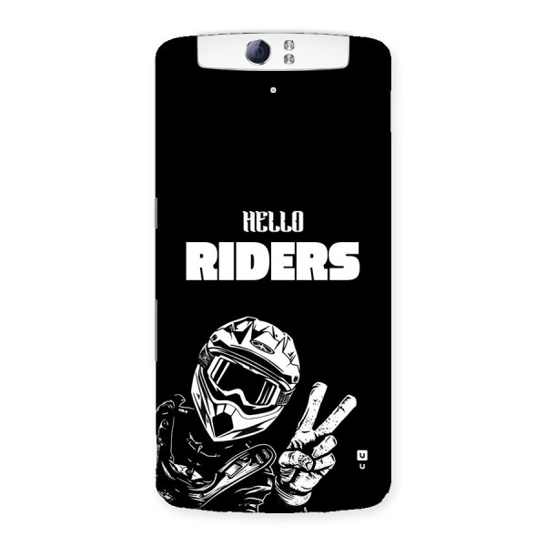 Hello Riders Back Case for Oppo N1