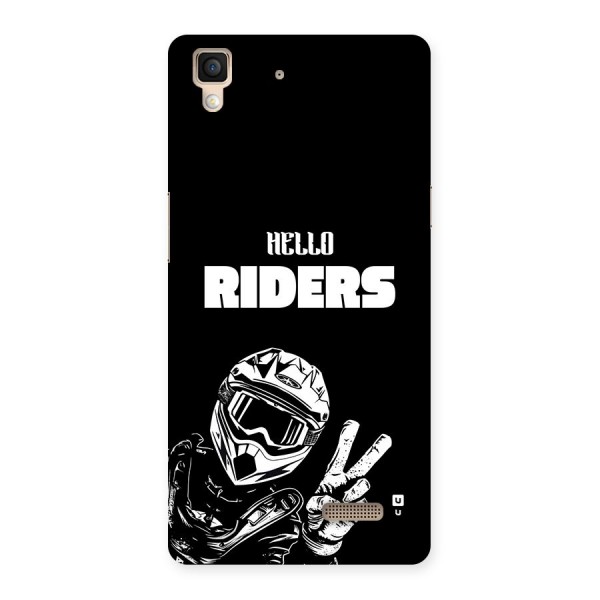 Hello Riders Back Case for Oppo R7