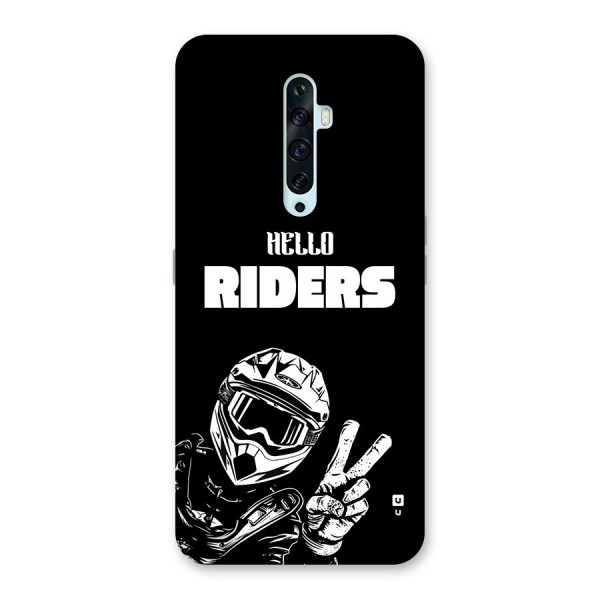Hello Riders Back Case for Oppo Reno2 F