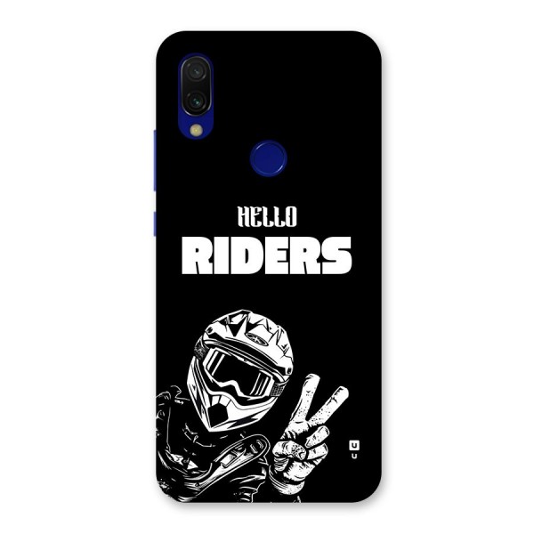Hello Riders Back Case for Redmi 7