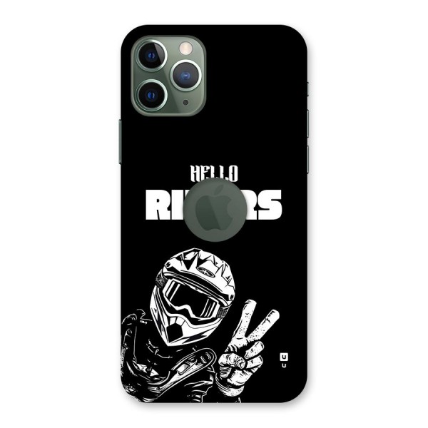 Hello Riders Back Case for iPhone 11 Pro Logo Cut