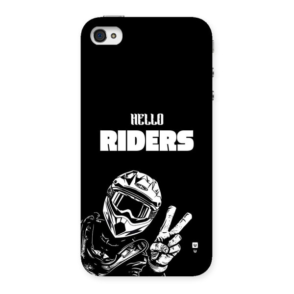 Hello Riders Back Case for iPhone 4 4s