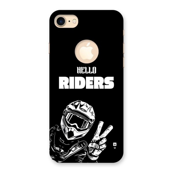 Hello Riders Back Case for iPhone 7 Logo Cut