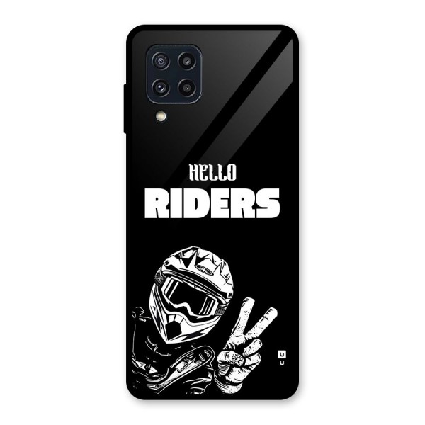 Hello Riders Glass Back Case for Galaxy M32