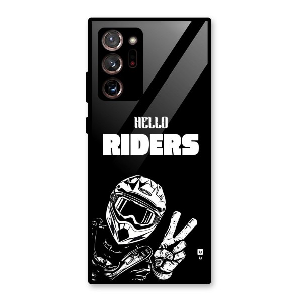 Hello Riders Glass Back Case for Galaxy Note 20 Ultra 5G