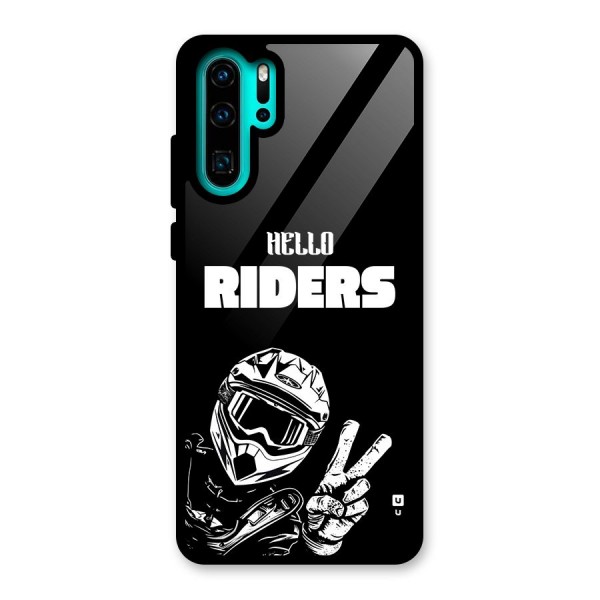 Hello Riders Glass Back Case for Huawei P30 Pro