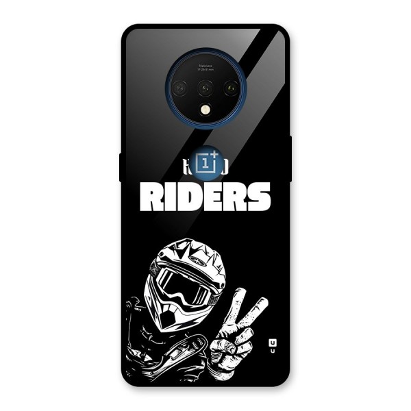 Hello Riders Glass Back Case for OnePlus 7T