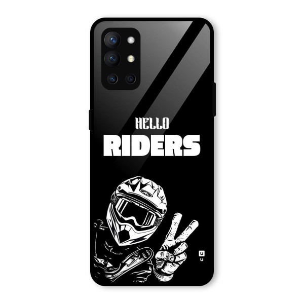 Hello Riders Glass Back Case for OnePlus 9R