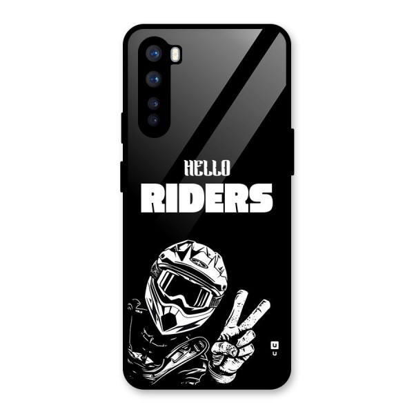 Hello Riders Glass Back Case for OnePlus Nord