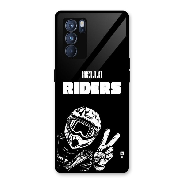 Hello Riders Glass Back Case for Oppo Reno6 Pro 5G