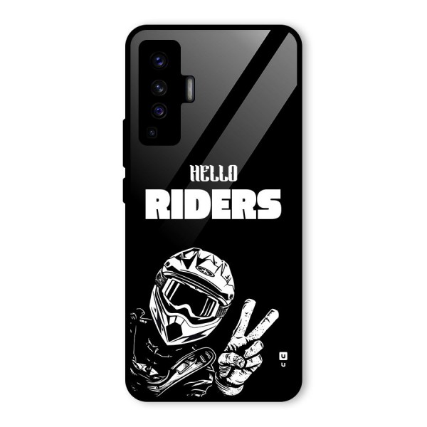 Hello Riders Glass Back Case for Vivo X50