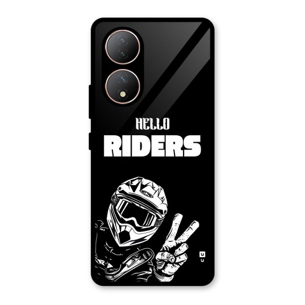 Hello Riders Glass Back Case for Vivo Y100A