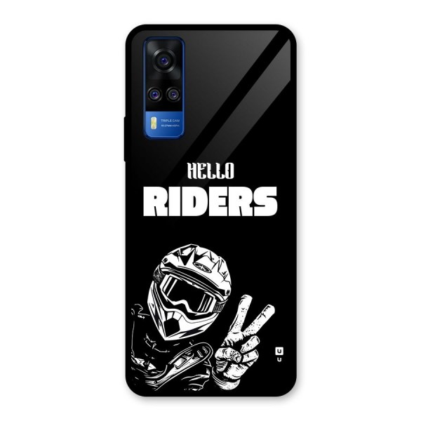 Hello Riders Glass Back Case for Vivo Y31