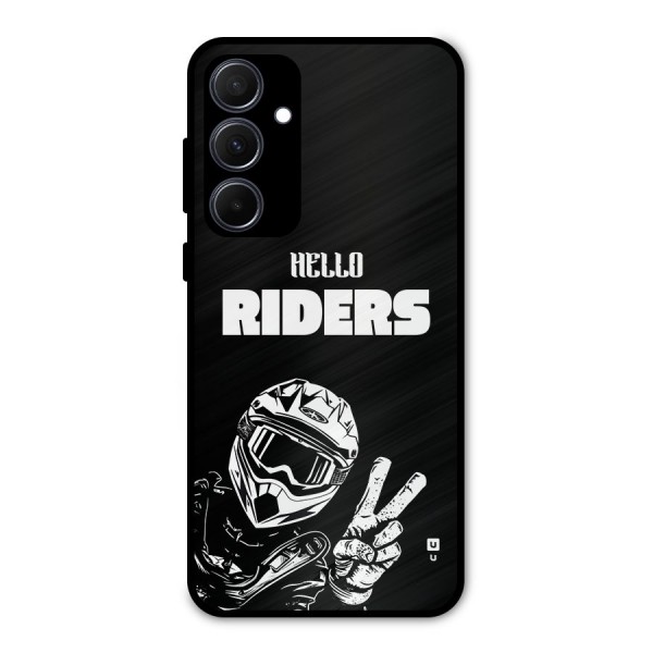 Hello Riders Metal Back Case for Galaxy A35