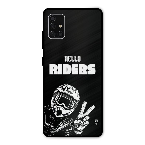 Hello Riders Metal Back Case for Galaxy A51