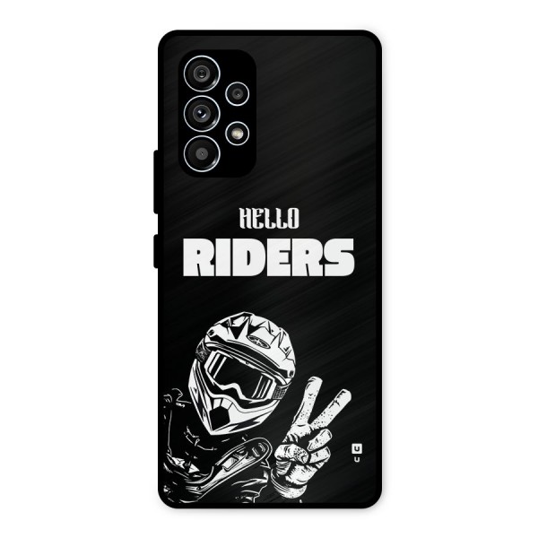 Hello Riders Metal Back Case for Galaxy A53 5G