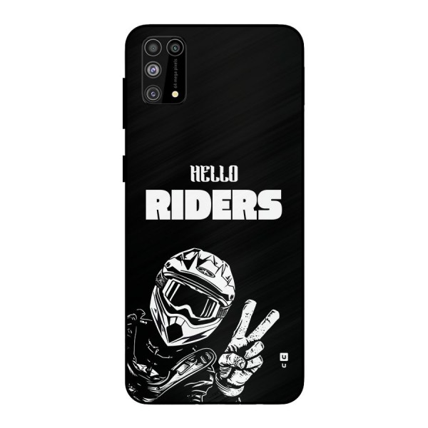 Hello Riders Metal Back Case for Galaxy M31