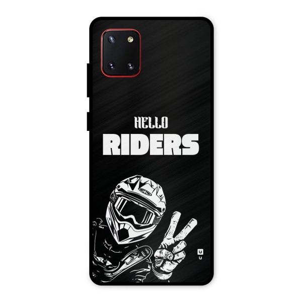 Hello Riders Metal Back Case for Galaxy Note 10 Lite