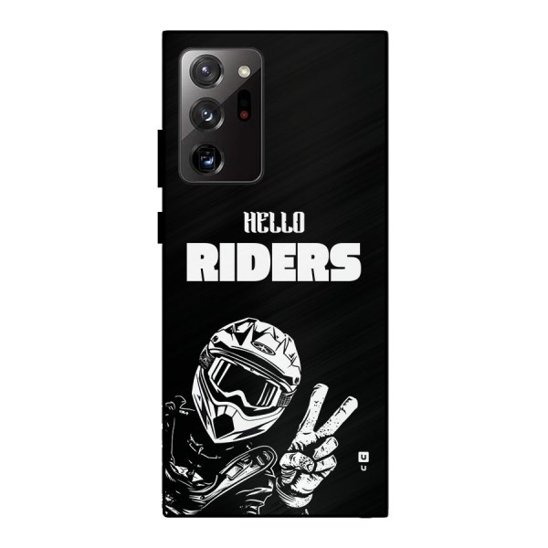 Hello Riders Metal Back Case for Galaxy Note 20 Ultra