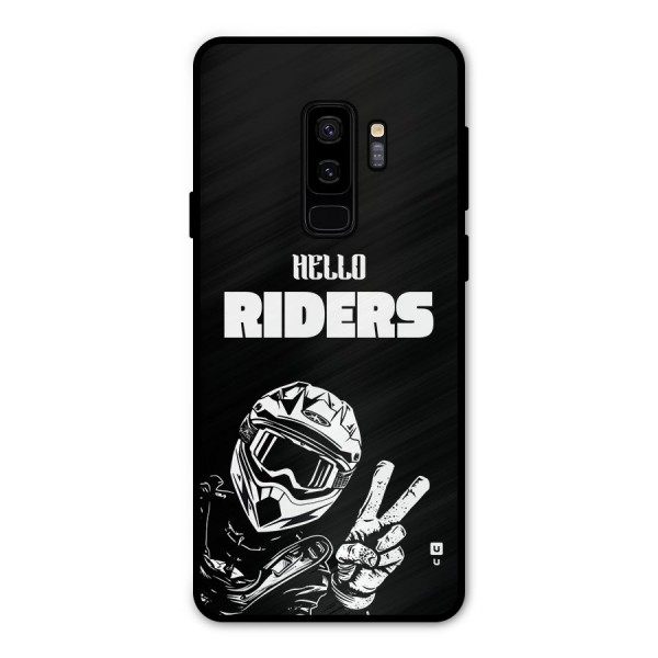Hello Riders Metal Back Case for Galaxy S9 Plus