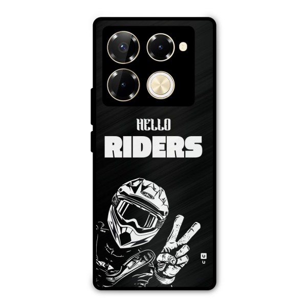 Hello Riders Metal Back Case for Infinix Note 40 Pro Plus