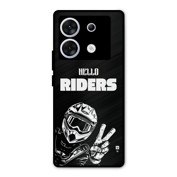 Hello Riders Metal Back Case for Infinix Zero 30 5G