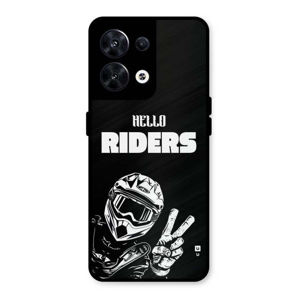 Hello Riders Metal Back Case for Oppo Reno8 5G